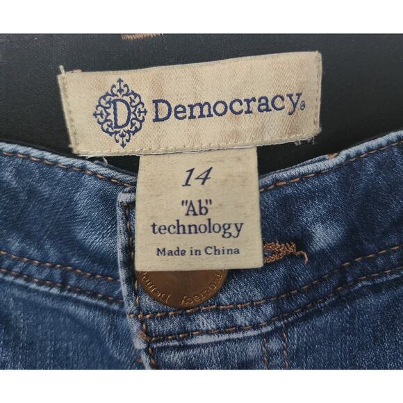 Democracy ab technology blue jeans Tapered legs size 14 - Picture 2 of 6